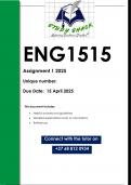 ENG1515 Assignment 1 (QUALITY ANSWERS) 2025