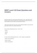 WSET Level 4 D2 Exam Questions and Answers