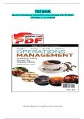 TEST BANK Operations Management Creating Value along the Supply Chain 9th Edition All Chapters (1-17) completed .PDF