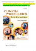 TESTBANK-CLINICAL PROCEDURES FOR MEDICAL ASSISTANTS 11TH EDITION (KATHY BONEWIT-WEST, 2022) CHAPTERS 1-23