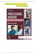 Test Bank for Professional Nursing: Concepts & Challenges, 10th Edition (Black, 2019) , Chapter 1-16 | All Chapters.  ISBN: 9780323776653  