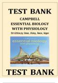 Test Bank Campbell Essential Biology With Physiology 5th Edition, By Simon, Dickey, Reece, Hogan Chapter 1-29 Complete Guide