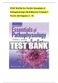 TEST BANK For Porth's Essentials of Pathophysiology 5th Edition by Tommie L Norris All Chapters 1 - 52