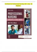 Test Bank for Professional Nursing 10th Edition Black