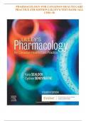 LILLEY’S TEST BANKPHARMACOLOGY FOR CANADIAN HEALTH CARE PRACTICE 4TH EDITION LILLEY’S TEST BANK/ALL CHS 1-58