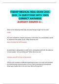 FISDAP MEDICAL REAL EXAM 2025-2026. 74 QUESTIONS WITH 100% CORRECT ANSWERS. ALREADY GRADED A+.