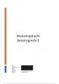 Belastingrecht 2, moduleopdracht, cijfer 8 