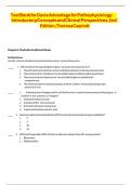 Test bank for Davis Advantage for Pathophysiology Introductory Concepts and Clinical Perspectives 2nd Edition by Theresa M Capriotti |ISBN NO- | ISBN N | Chapter 1-46 | Complete Questions and Answers A+