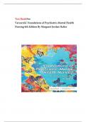 Test bank For Varcarolis' Foundations of Psychiatric-Mental Health Nursing 9th Edition by Margaret Jordan Halter | 2024/2025 | 9780323697071| Chapter 1-36 | Complete Questions and Answers A+.