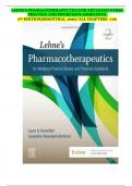 LEHNE’S PHAMACOTHERAPEUTICS FOR ADVANCED NURSE PRACTICE AND PHYSICIAN’S ASSISTANTS,  2ND EDITION(ROSENTHAL ,2020)/ALL CHAPTERS  1-92