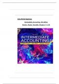 SOLUTION MANUAL FOR INTERMEDIATE ACCOUNTING 3RD EDITION BY ELIZABETH A. GORDON, JANA S. RAEDY, ALEXANDER J. SANNELLA ALL CHAPTERS COVERED QUESTIONS AND ANSWERS GRADED A+ |LATEST UPDATE| |100% VERIFIED| |2025-26|