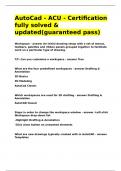 AutoCad - ACU - Certification fully solved & updated(guaranteed pass).