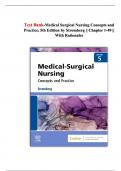 Test Bank-Medical Surgical Nursing Concepts and Practice, 5th Edition by Stromberg || Chapter 1-49 || With Rationales 2025