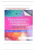 Test Bank for Prioritization Delegation and Assignment 5th Edition LaCharity, Kumagai, and Hosler