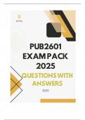 PUB2601 EXAM PACK 2025 - QUESTIONS WITH ANSWERS