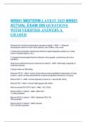 NR601 MIDTERM LATEST 2025 NR601 ACTUAL EXAM 200 QUESTIONS WITH VERIFIED ANSWERS A GRADED