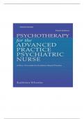 TEST BANK for Psychotherapy for the Advanced Practice Psychiatric Nurse 3rd Edition A How-To Guide for Evidence-Based Practice by Kathleen Wheeler. ISBN 9780826193896.