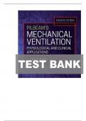 Test Bank for Pilbeam-s Mechanical Ventilation, 8th Edition 8e by James M. Cairo..