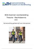 Samenvatting voor BOA examen rechtskennis EXTH  2025 (zeer uitgebreid) 