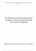 TEST BANK for International Financial Management 9th Edition by Cheol Eun, Bruce Resnick and Tuugi Chuluun. ISBN-13: 9781260013870