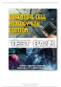 test bank  for essential cell biology 4thedition by bruce alberts,