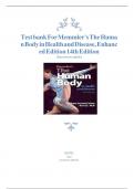 Test bank or Memmler's The Human Body in Health and Disease, Enhanced Edition 14thEdition