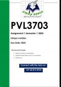 PVL3703 Assignment 1 (QUALITY ANSWERS) Semester 1 2025