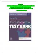 Test Bank For Varcarolis' Essentials of Psychiatric Mental Health Nursing, 5th Edition By Chyllia D Fosbre|9780323810319| All Chapters 1-28| LATEST