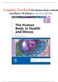 Complete Test Bank The Human Body in Health and Illness 7th Edition by Barbara Herlihy