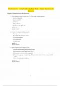 Biochemistry- Complete Exam Test Bank - Exam Questions & Answers.pdf