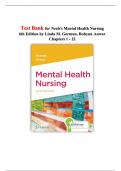 Test Bank for Neeb's Mental Health Nursing 6th Edition by Linda M. Gorman, Robynn Anwar Chapters 1 - 22 || Updated 2025