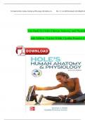 Test Bank for Hole’s Human Anatomy and Physiology, 16th Edition, Charles Welsh, Cynthia Prentice-Craver All Chapters ||Complete A+ Guide