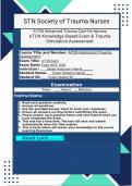 ATCN Module 2: Initial Assessment & Trauma Resuscitation ATCN Advanced Trauma Care for Nurses Pretest Module Review Questions and Answers | 100% Pass Guaranteed | Graded A+ |  2025-2026 ATCN Knowledge-Based Exam & Trauma Simulation Assessment  ATCN Advanc