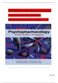 TEST BANK FOR PSYCHOPHARMACOLOGY: DRUGS, THE BRAIN AND BEHAVIOR 4TH EDITION BY MEYER,100% CORRECT ANSWERS, GRADED A+