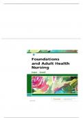 Test Bank for Foundations and Adult Health Nursing, 9th Edition covers the fundamental skills and medical-surgical content essential to providing quality care for patients across the lifespan, including pediatric, maternity, adult, and older adult patient