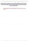 TEST BANK BASIC & APPLIED CONCEPTS OF BLOOD BANKING AND TRANSFUSION PRACTICES 4TH EDITION Paula R. Howard 2025 UPDATE