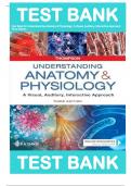 Test Bank for Understanding Anatomy & Physiology: A Visual, Auditory, Interactive Approach 3rd Edition by Gale Sloan Thompson ,9780803676459| Complete Guide A+