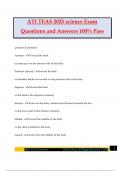 ATI TEAS 2025 science Exam Questions and Answers 100% Pass