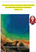 Test Bank Geosystems: An Introduction to Physical Geography,  5th Canadian Edition by Robert W. Christopherson Chapters 1 - 20