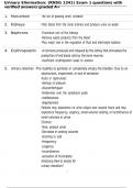 Urinary Elimination: (RNSG 1341) Exam 1 questions with verified answers graded A+