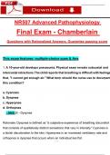 NR507/ NR 507 Final Exam Advanced Pathophysiology (2025 / 2026) Ques & Ans - to Pass the Exam, 100% Verified - Pdf 