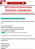 NR507/ NR 507 Final Exam Advanced Pathophysiology (2025 / 2026) Ques & Ans - to Pass the Exam, 100% Verified - Pdf 