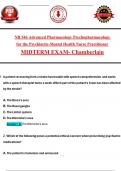 NR 546 / NR 546 Midterm Exam Psychopharmacology for PMHNP (Latest 2025 / 2026): Most Comprehensive Qs & Ans - to Pass the Exam, 100% Verified 