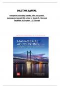 Solution manual  for managerial accounting creating value in a dynamic  business environment 13th edition by Ronald W. Hilton and  David Platt All Chapters 1-17 Covered 