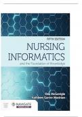 Test Bank For Nursing Informatics and the Foundation of Knowledge 5th Edition by Dee McGonigle , Kathleen Mastrian(2025)