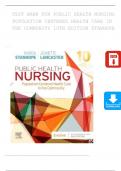 Test Bank Public Health Nursing: Population-Centered Health Care in the Community 10th Edition ISBN: 9780323611114 by Jeanette Lancaster, Marcia Stanhope