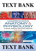 TEST BANK FOR Understanding Anatomy & Physiology: A Visual, Auditory, Interactive Approach 3rd Edition by Gale Sloan Thompson , ISBN: 9780803676459 || Guide A+