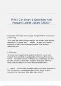 PHYS 214 Exam 1 Questions And Answers Latest Update (2025)!!