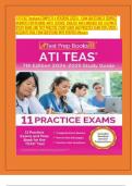 ATI TEAS 7testbank COMPLETE 4 VERSIONS (2025) - EXAM QUESTIONS & CORRECT  ANSWERS FOR READING, MATH, SCIENCE, ENGLISH, AND LANGUAGE USE | ULTIMATE  STUDY GUIDE AND TEST PRACTICE STUDY GUIDE AND PRACTICE EXAM 2024/2025 |  ACCURATE REAL EXAM QUESTIONS WITH 