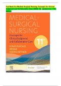 Test Bank For Medical-Surgical Nursing: Concepts for Clinical Judgment and Collaborative Care (2023) By Ignatavicius 11th Edition 